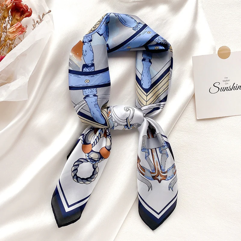 Foulard Chic Femme Décoration Naval | La Parisienne - Image 3