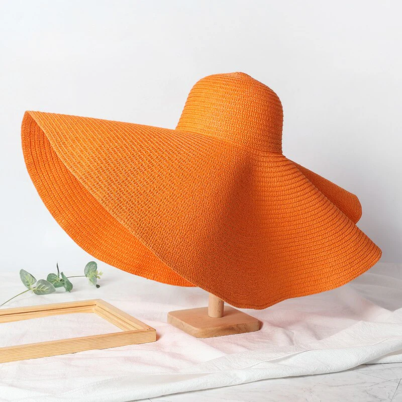 Chapeau de Paille Tressé XXL Femme | La Parisienne - Image 3