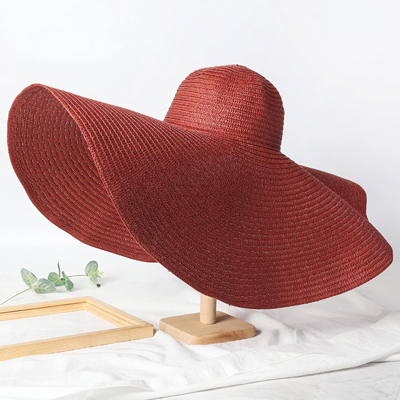 Chapeau de Paille Tressé XXL Femme | La Parisienne - Image 4