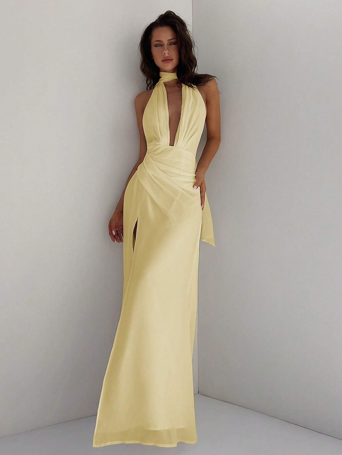 Robe Evasée Mousseline Femme | La Parisienne - Image 19