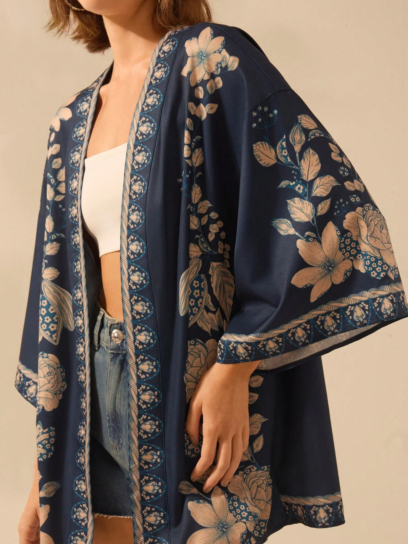 Kimono Ample Manche longue | La Parisienne - Image 3