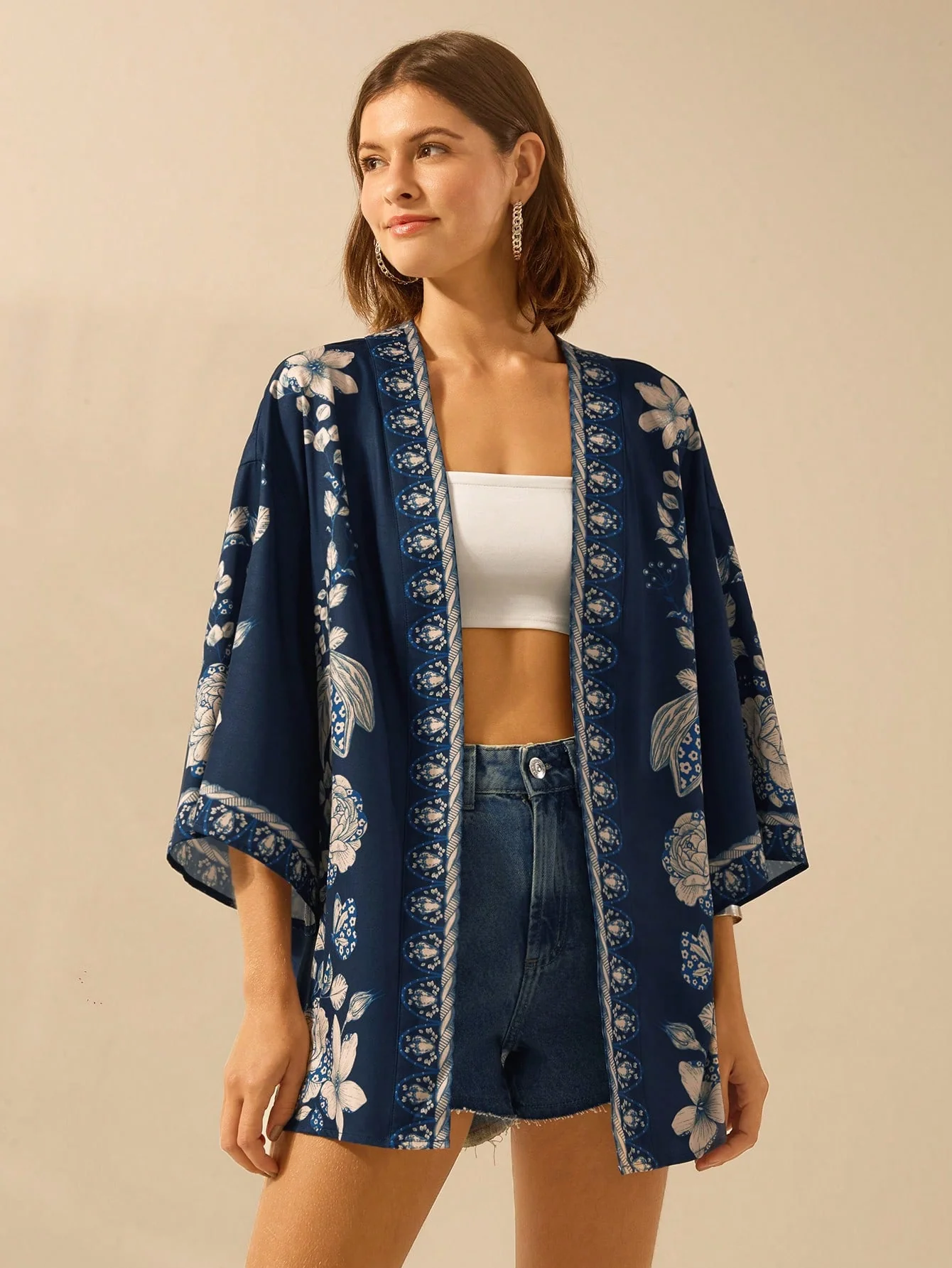 Kimono Ample Manche longue | La Parisienne - Image 7