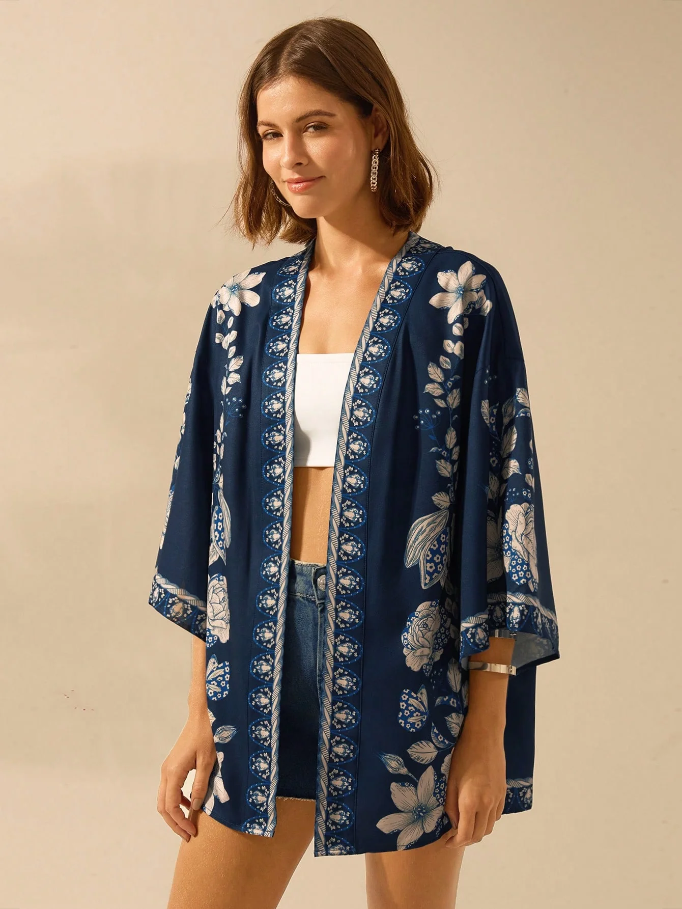 Kimono Ample Manche longue | La Parisienne - Image 8