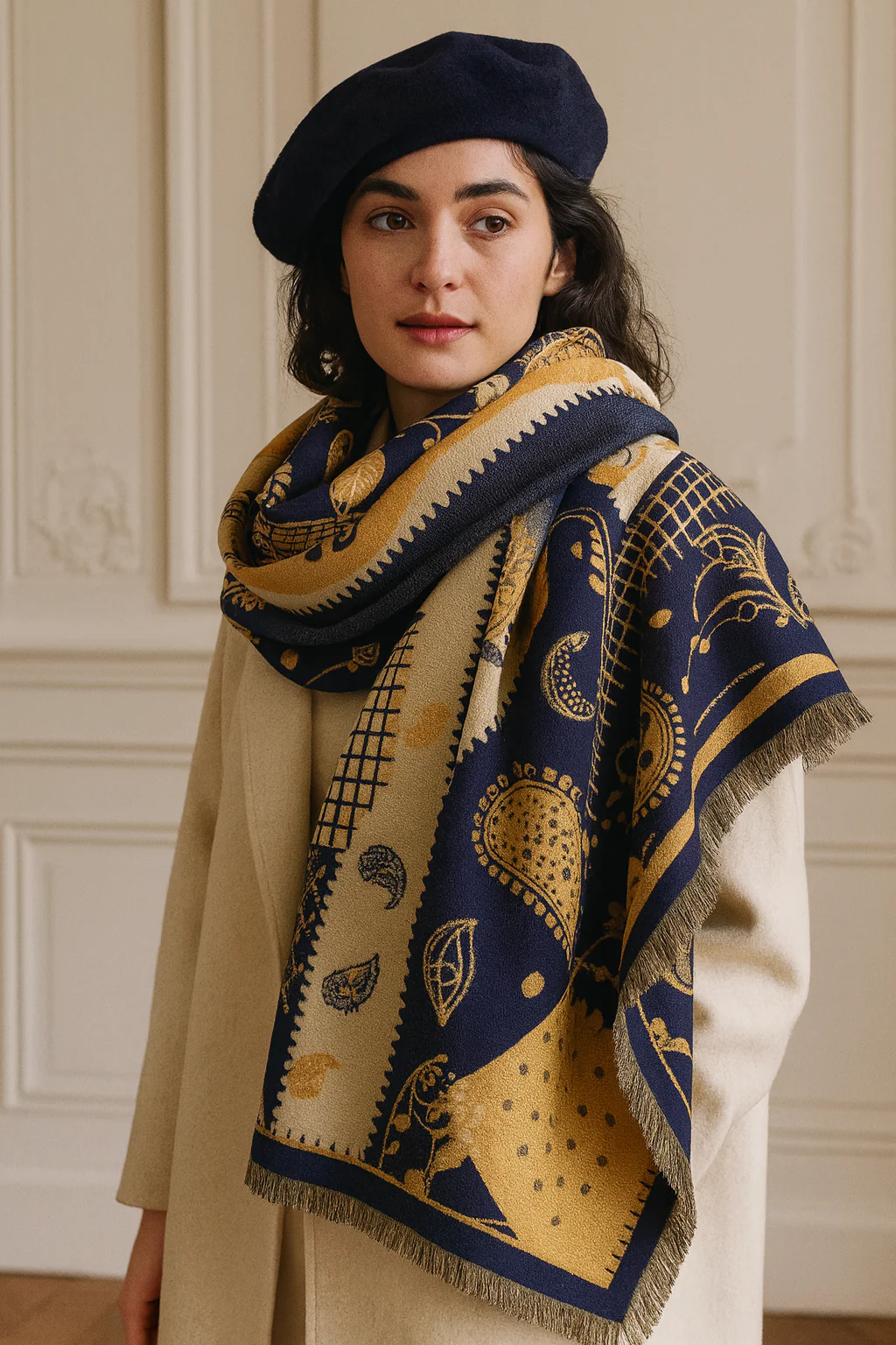 Écharpe Hiver Femme Quai-de-Seine | La Parisienne - Image 10