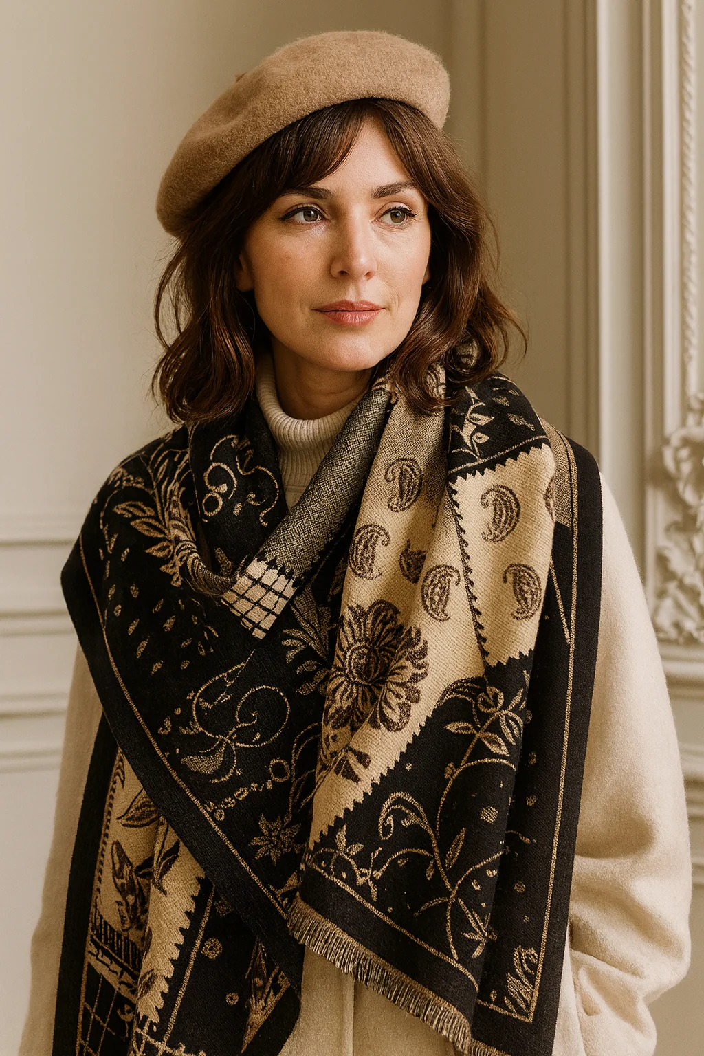 Écharpe Hiver Femme Quai-de-Seine | La Parisienne - Image 3