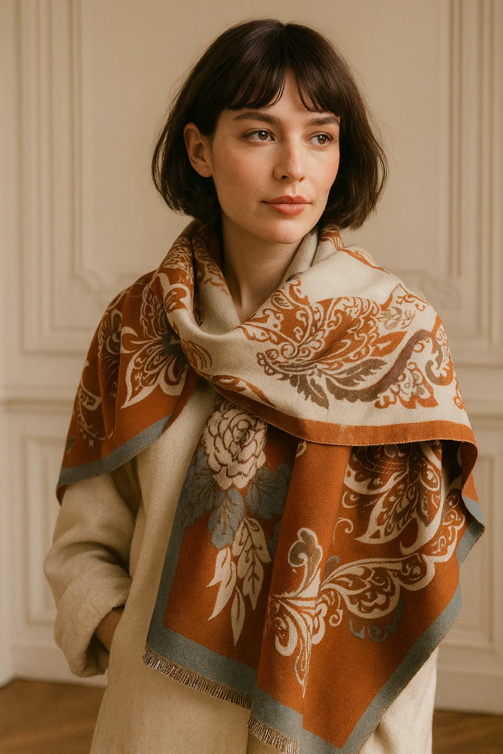 Écharpe Hiver Femme Sacré-Coeur | La Parisienne - Image 2
