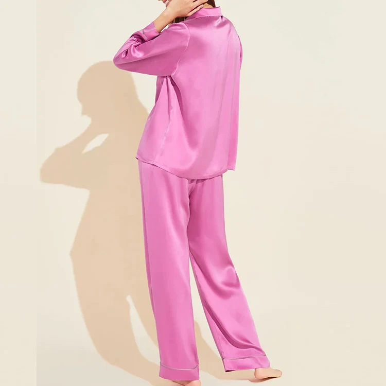 Ensemble Pyjama Soie Satinée Femme | La Parisienne - Image 4