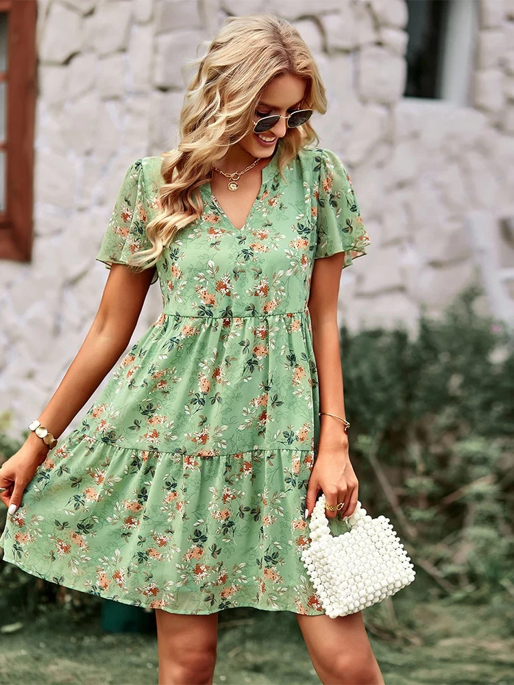 Robe Légère à Fleur Femme | La Parisienne - Image 3