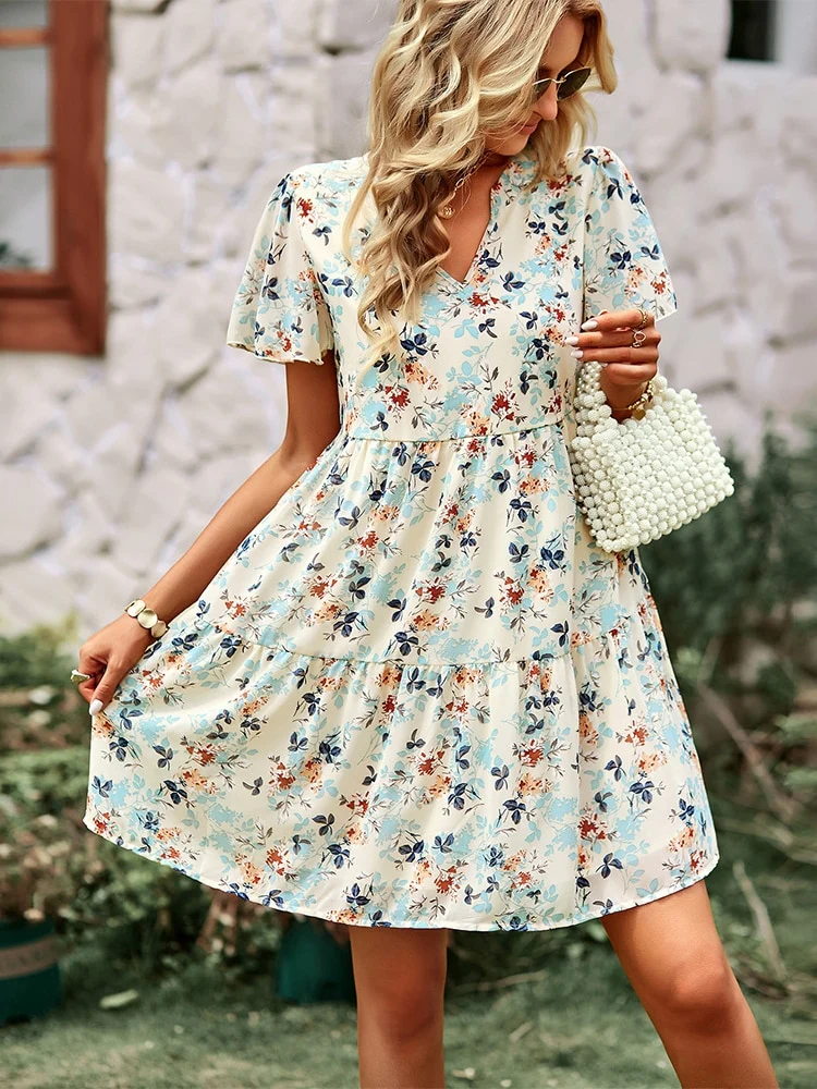 Robe Légère à Fleur Femme | La Parisienne - Image 4