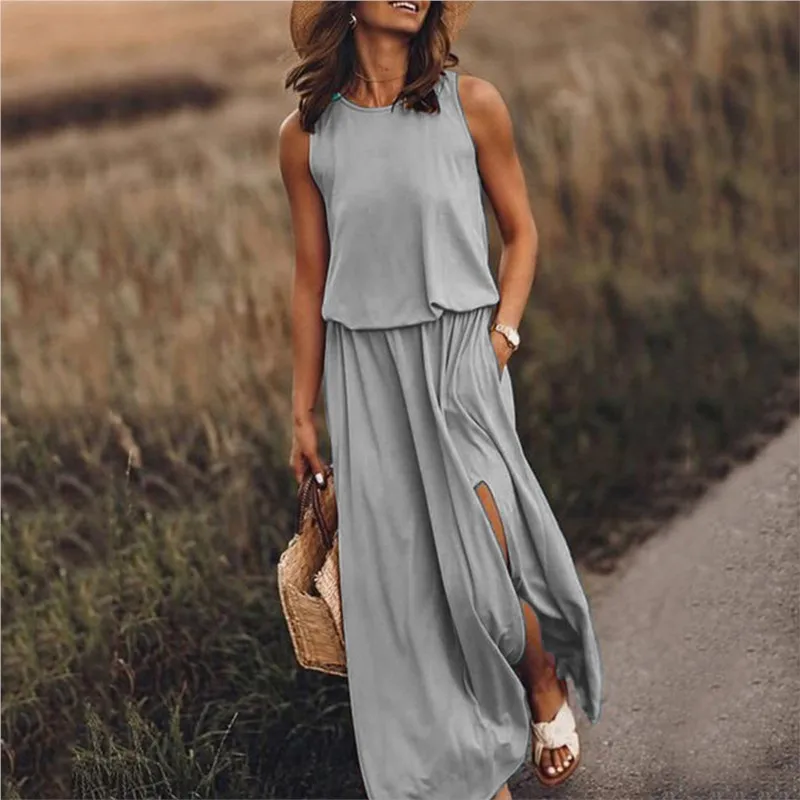Robe Longue Sans Manches | La Parisienne - Image 2