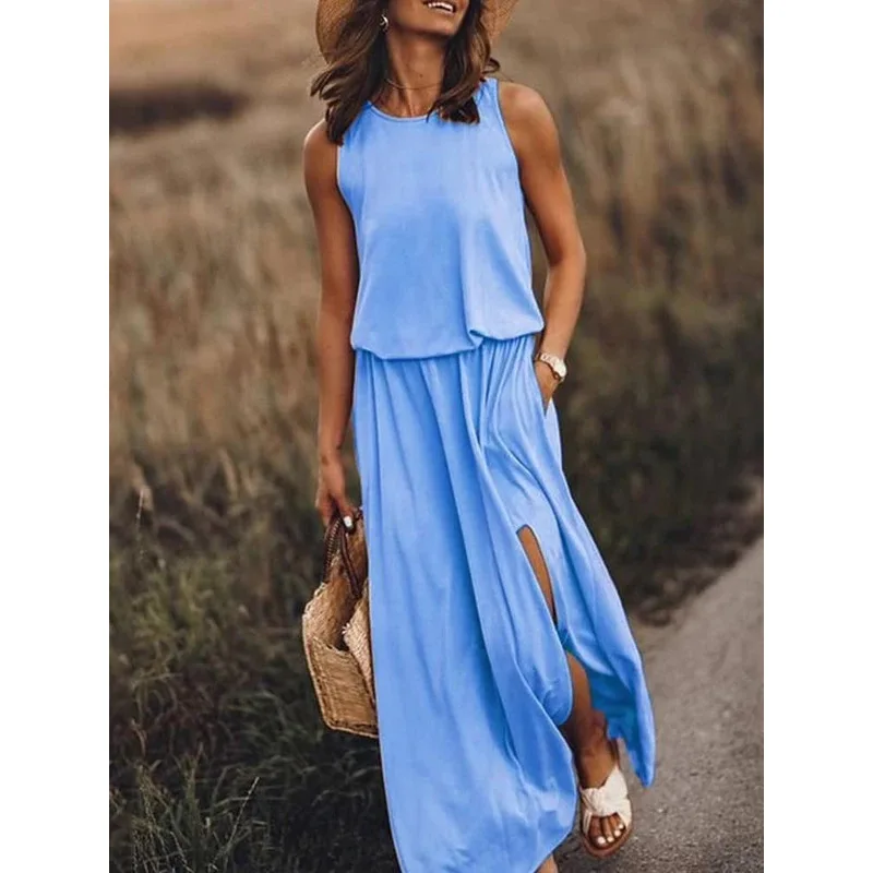 Robe Longue Sans Manches | La Parisienne - Image 5