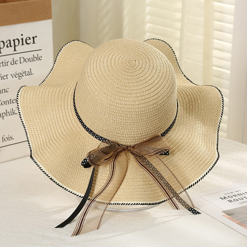Chapeau de Paille Ondulé à nœud Femme | La Parisienne - Image 3
