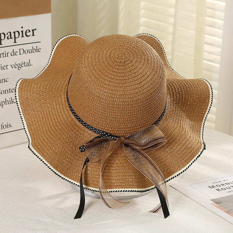Chapeau de Paille Ondulé à nœud Femme | La Parisienne - Image 4