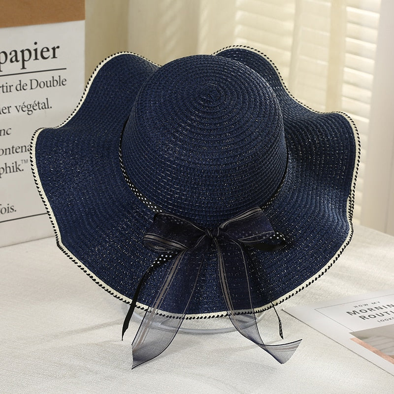 Chapeau de Paille Ondulé à nœud Femme | La Parisienne - Image 5
