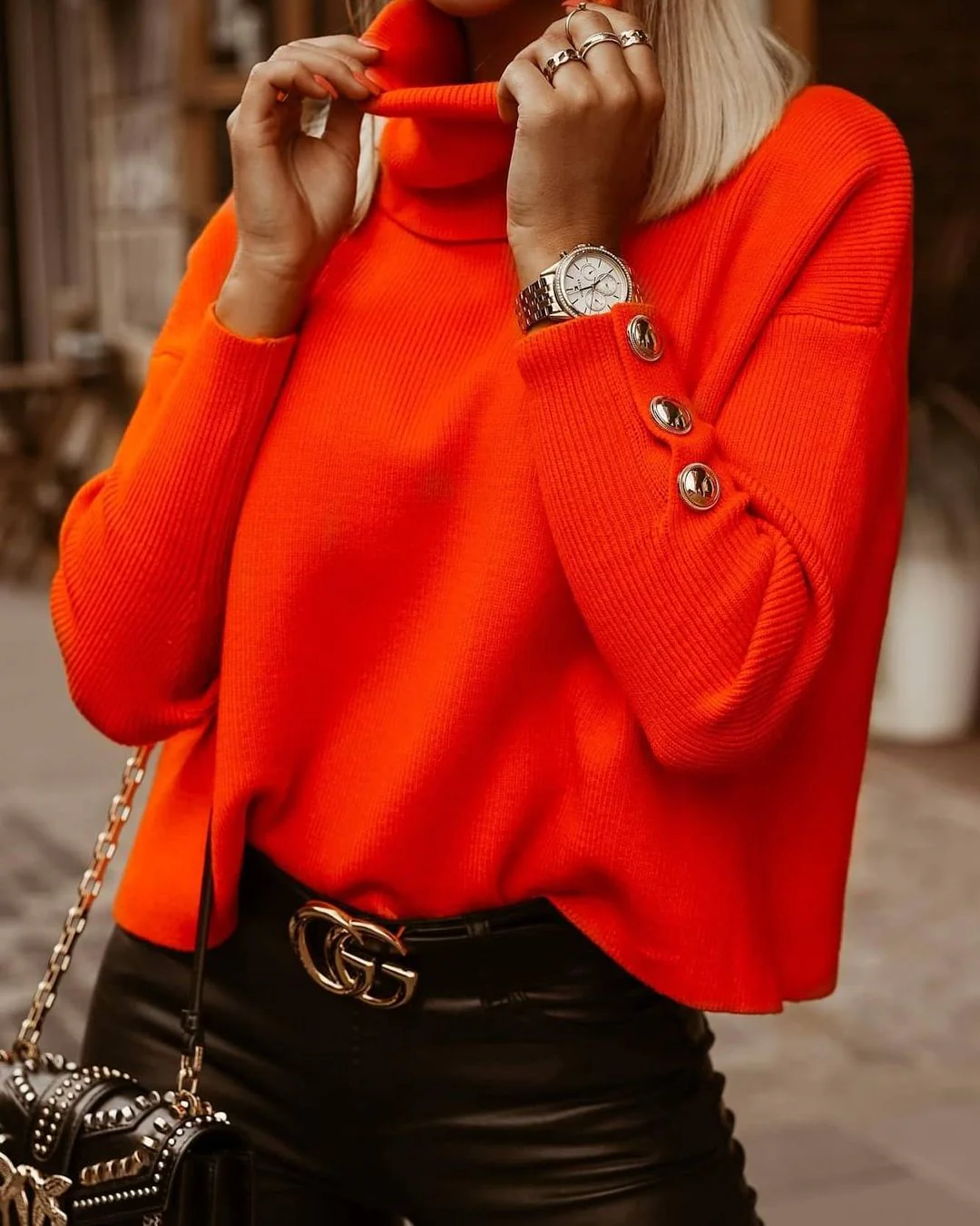Pull Large Col Roulé Femme | La Parisienne - Image 2
