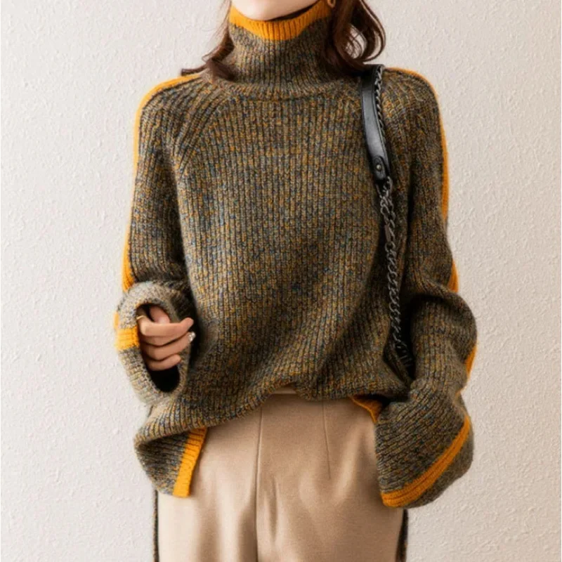 Pull Col Haut Tricoté Femme | La Parisienne - Image 2