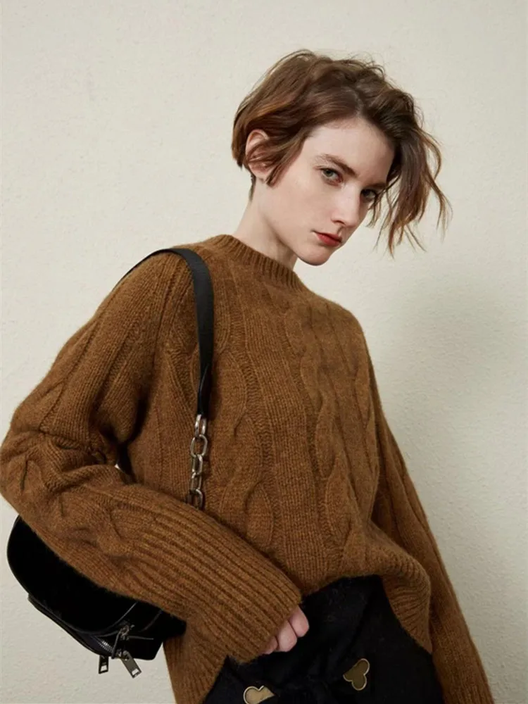 Pull en Cachemire à Col Rond pour Femme | La Parisienne - Image 3