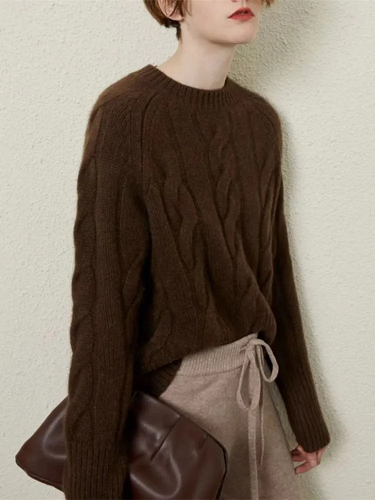 Pull en Cachemire à Col Rond pour Femme | La Parisienne - Image 4