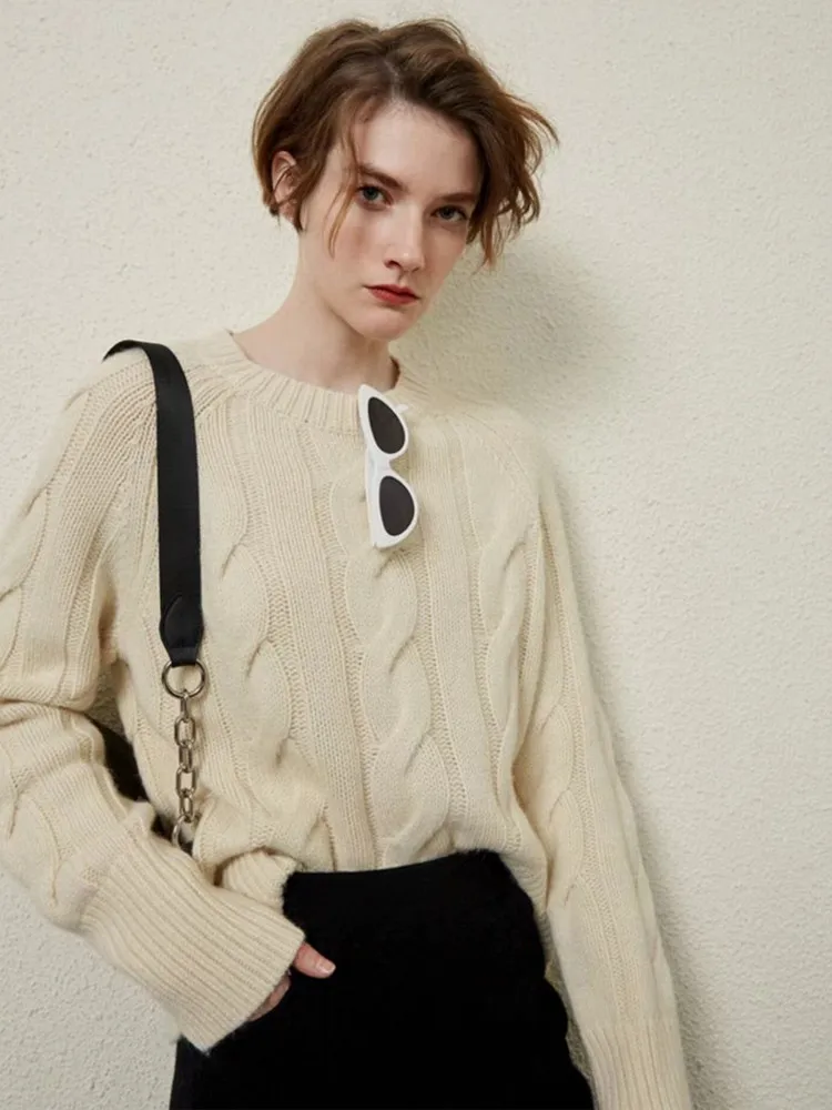Pull en Cachemire à Col Rond pour Femme | La Parisienne - Image 5