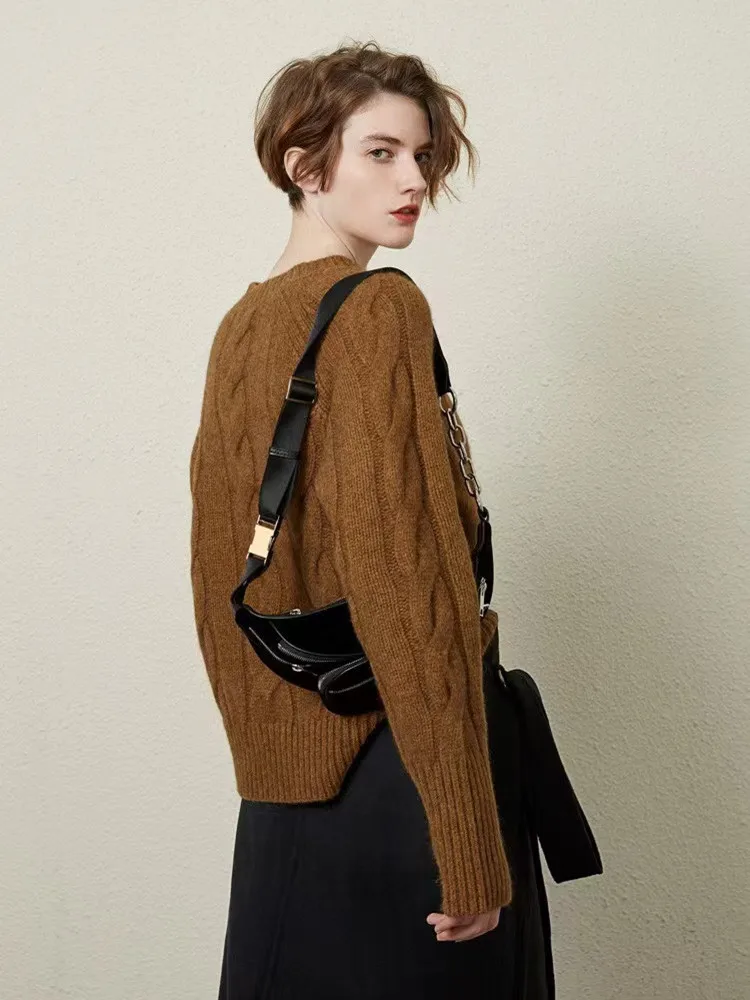 Pull en Cachemire à Col Rond pour Femme | La Parisienne - Image 6