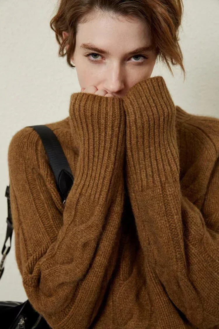 Pull en Cachemire à Col Rond pour Femme | La Parisienne - Image 7