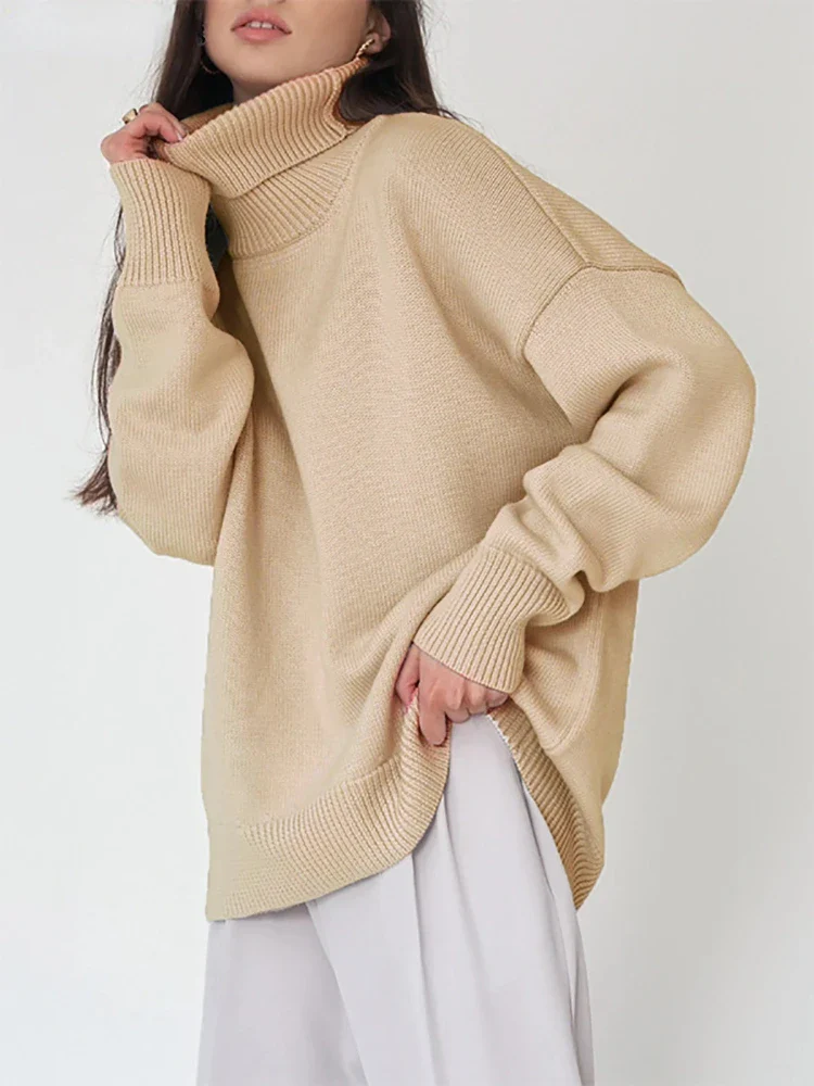 Pull Loose Femme Col Haut | La Parisienne - Image 2