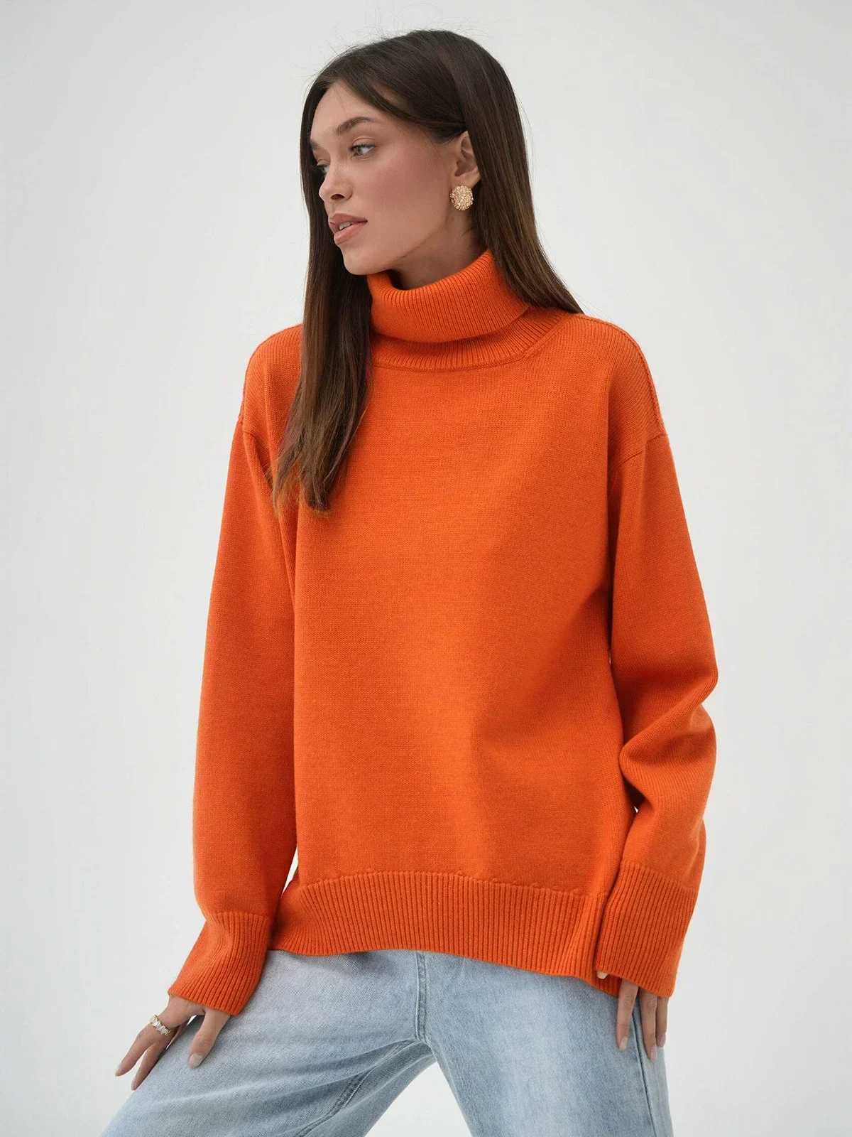Pull Loose Femme Col Haut | La Parisienne - Image 3