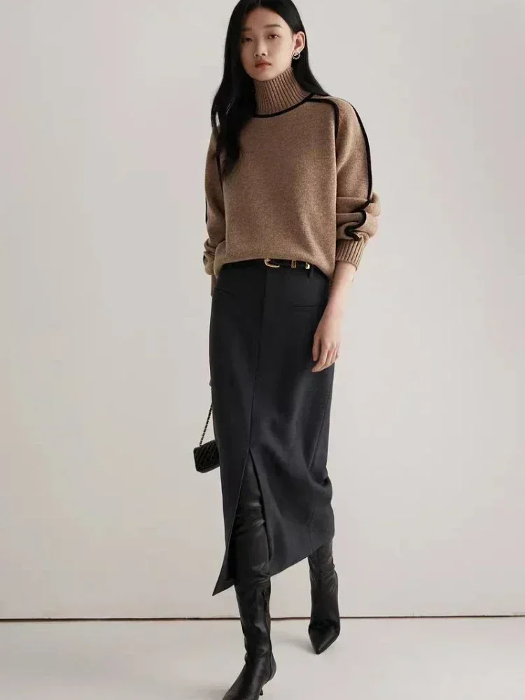 Pull Col Haut Tricoté Femme | La Parisienne - Image 4