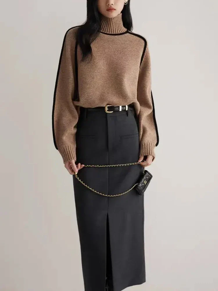 Pull Col Haut Tricoté Femme | La Parisienne - Image 5