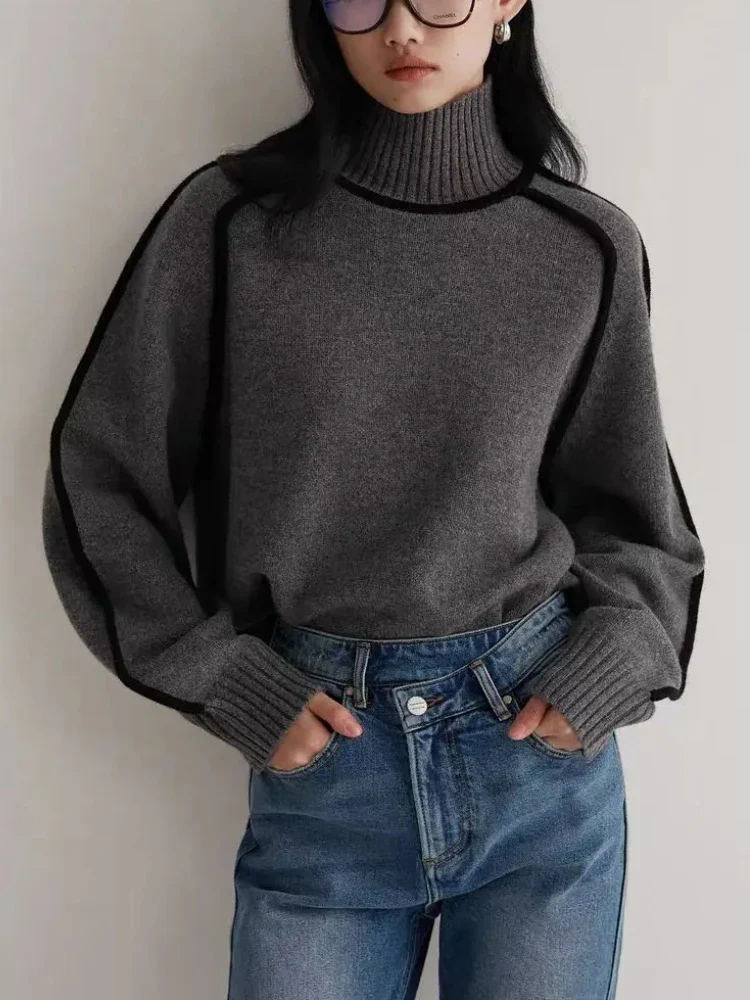Pull Col Haut Tricoté Femme | La Parisienne - Image 9