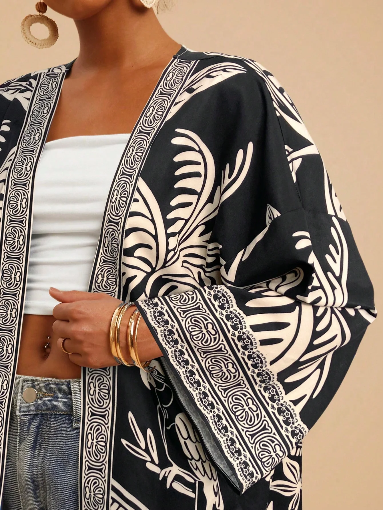 Kimono Ample Manche longue | La Parisienne - Image 8