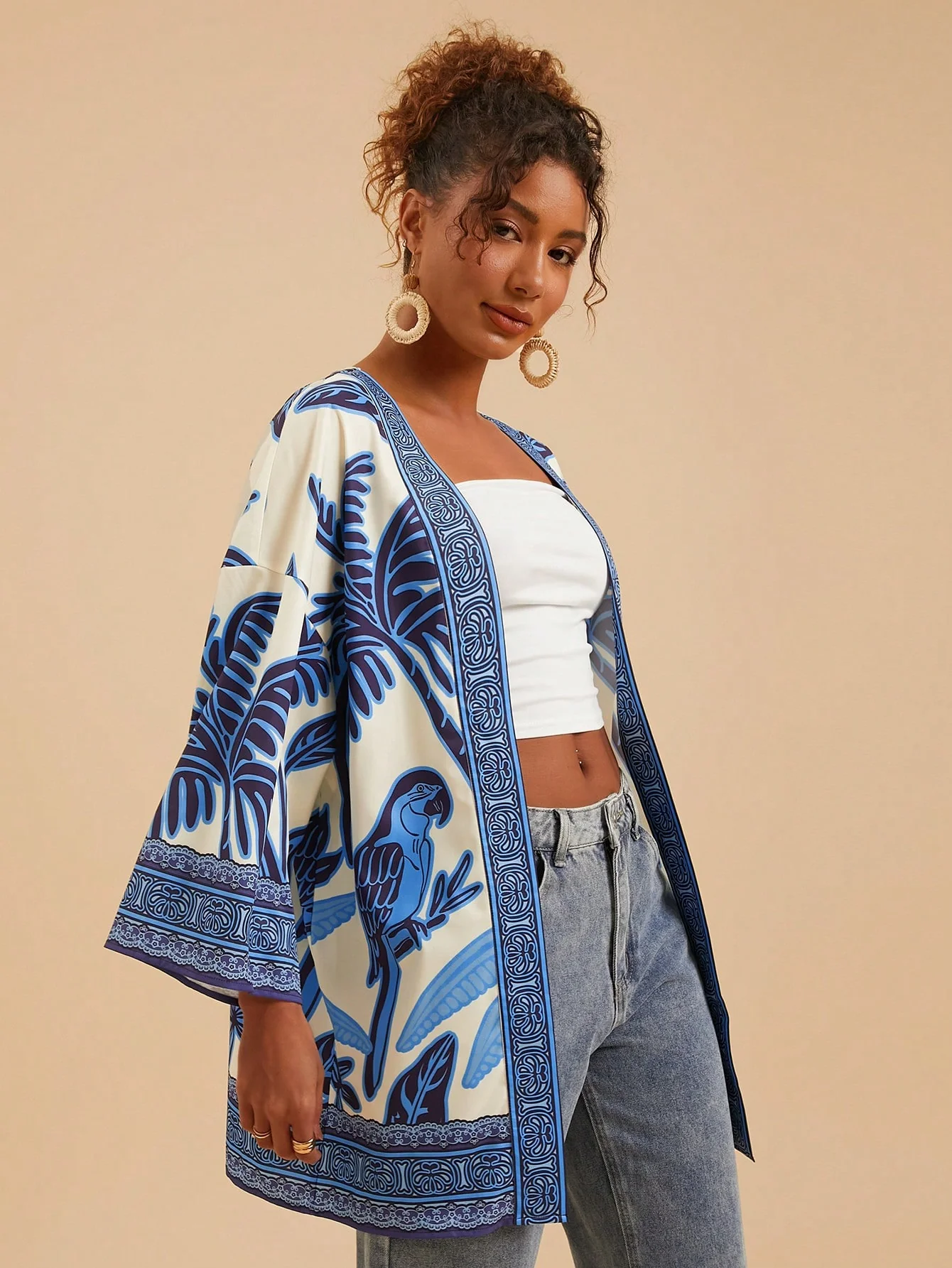Kimono Ample Manche longue | La Parisienne - Image 2