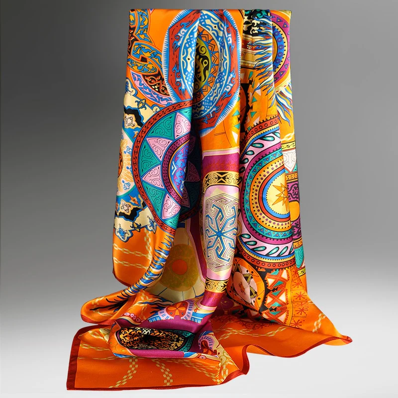Foulard Bandana 100% Soie Femme | La Parisienne - Image 2