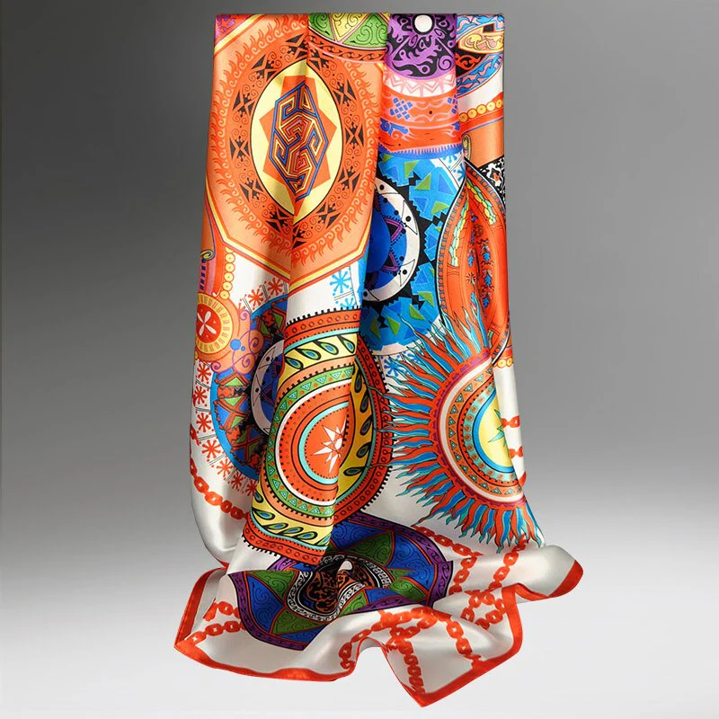 Foulard Bandana 100% Soie Femme | La Parisienne - Image 3