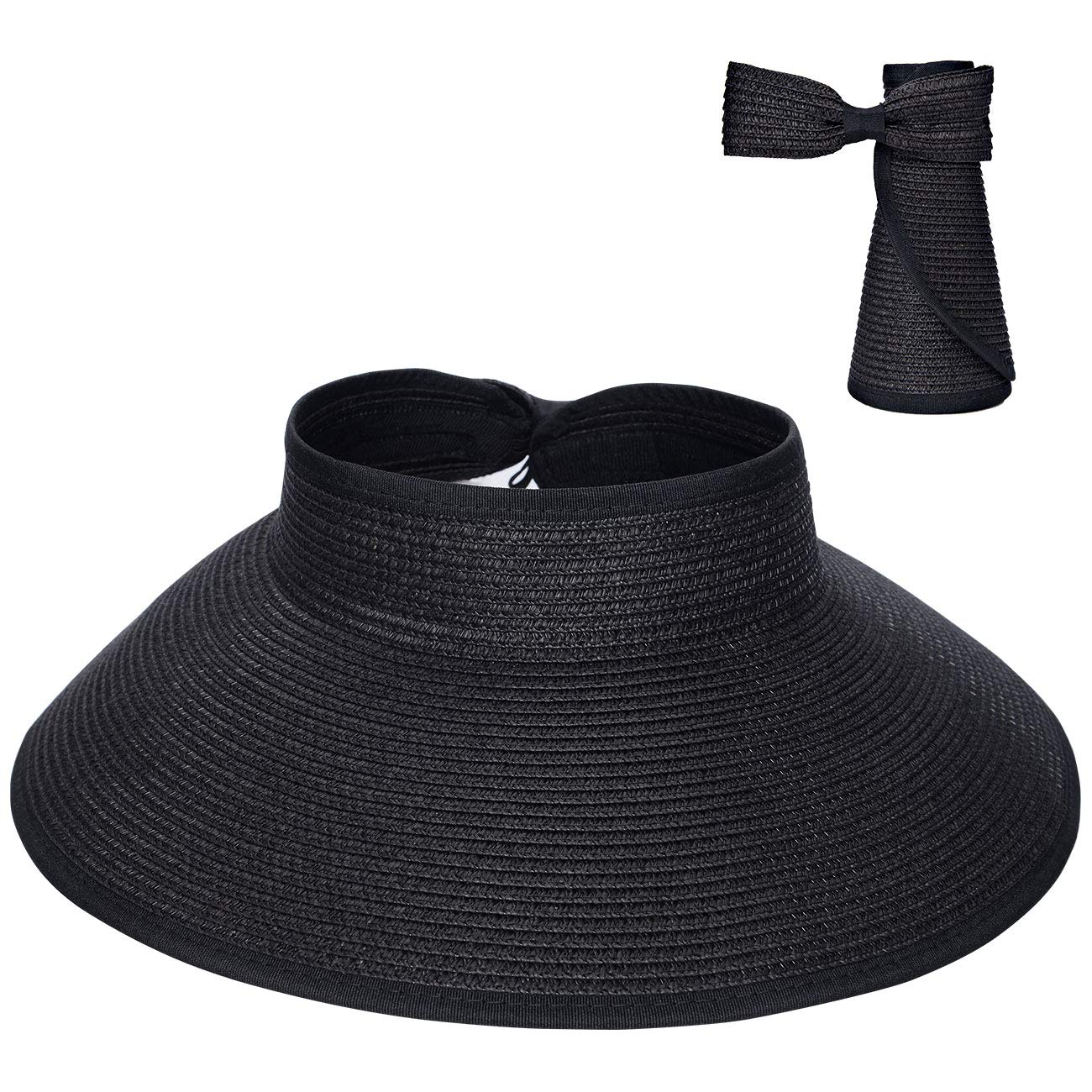 Chapeau de Paille Femme Style Visière | La Parisienne - Image 5